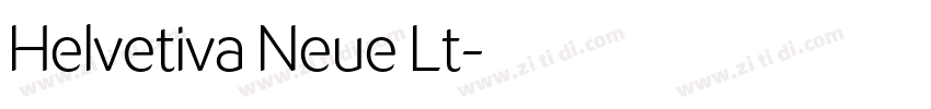 Helvetiva Neue Lt字体转换